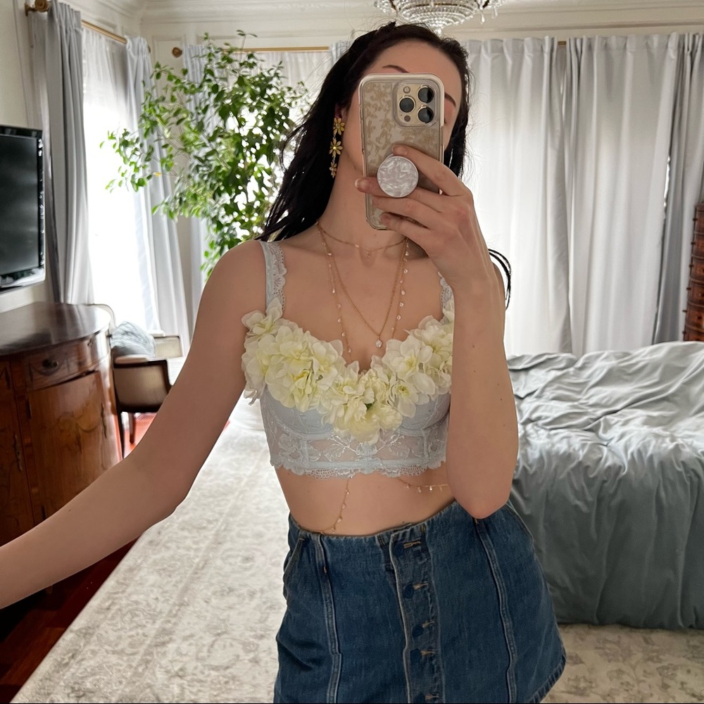 Victoria Secret Custom Made Floral Bra